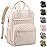 Diaper Bag Backpack Tote for Women Large Capacity, Baby Bag with Insulated Pockets Multifunctional Diaper Bags For Baby Girl Boy Waterproof Baby Bags For Boys Girls Maternity Bag Beige