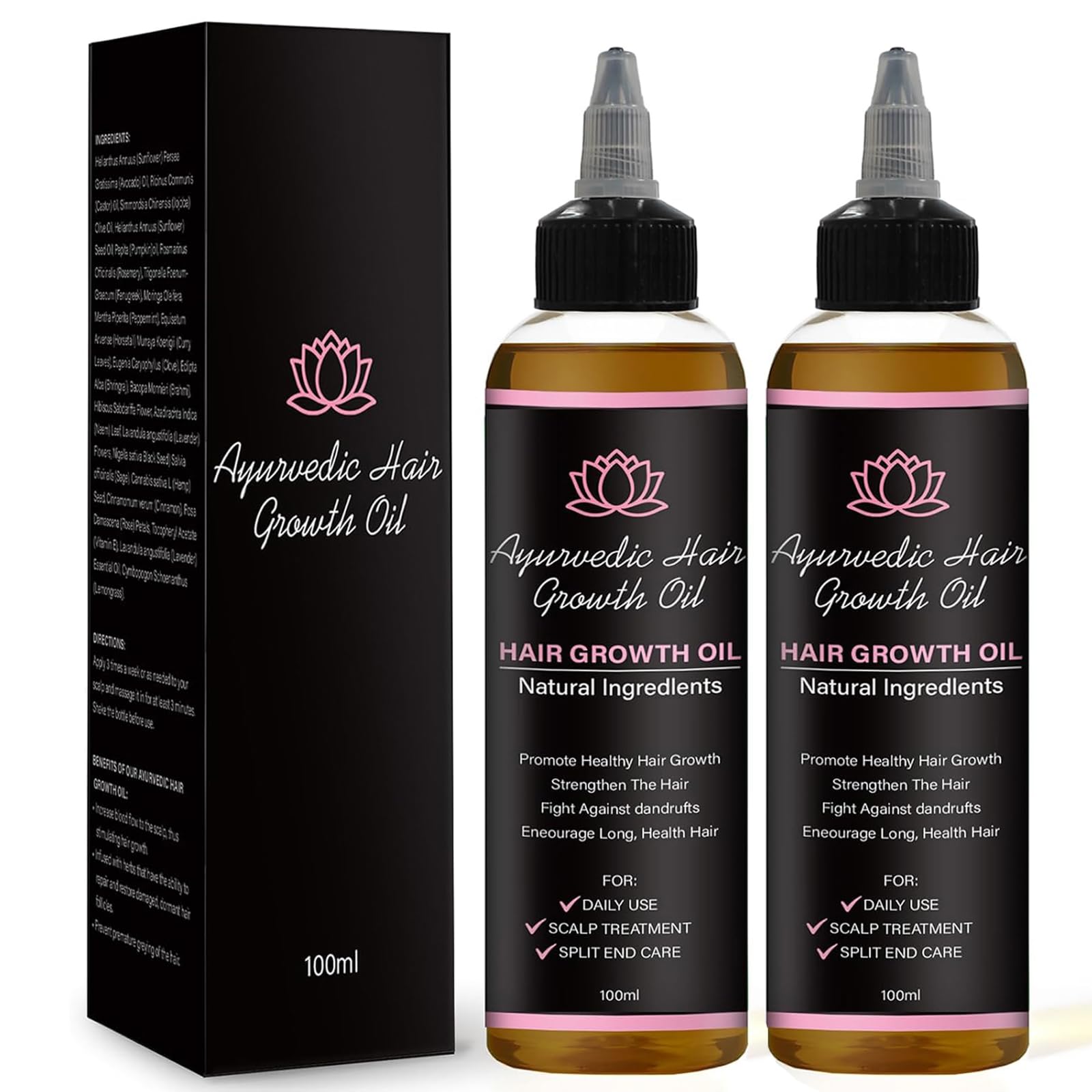 Lifewithqueenp Herbal Hair Growth Oil for Scalp and Hair Care
