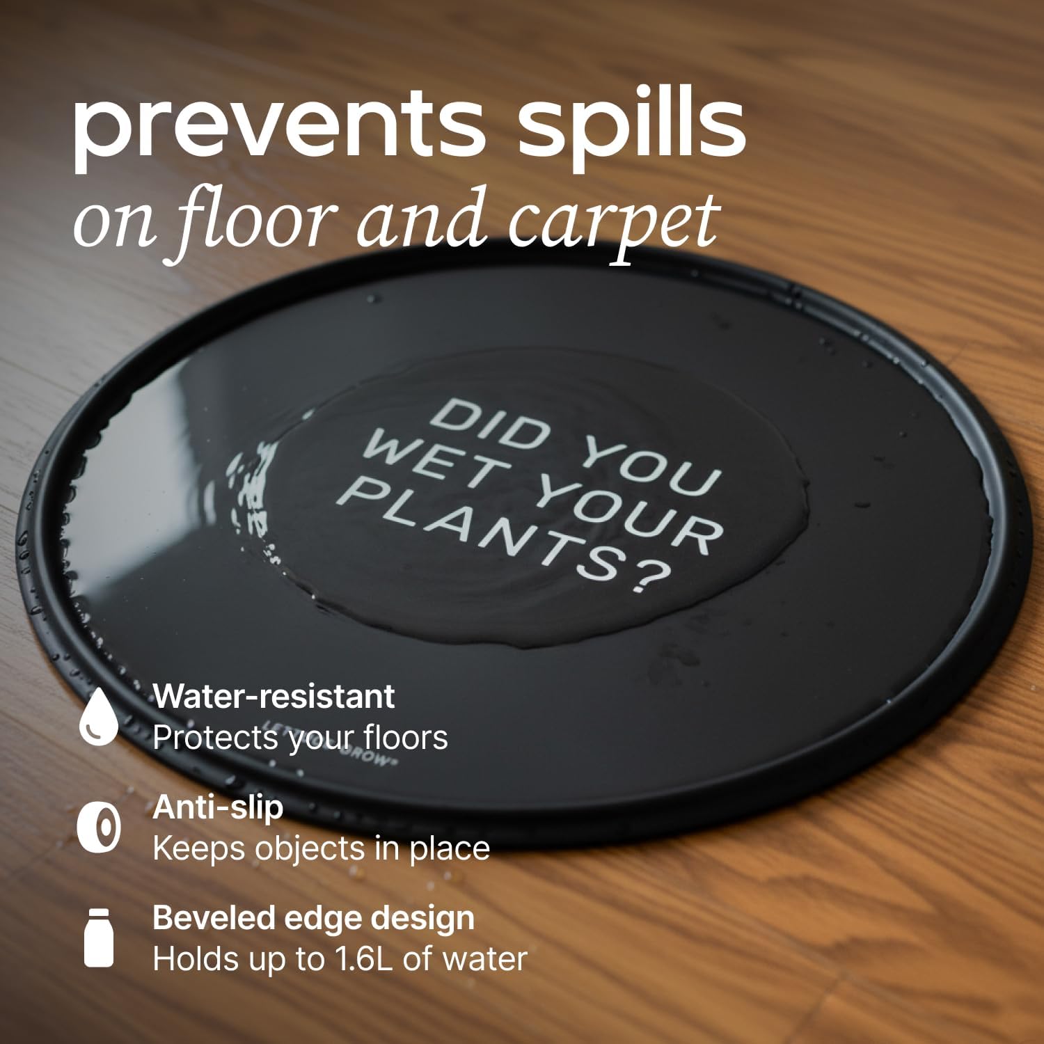 Water Resistant Mat and Plant Dolly with Wheels Bundle, 500lb Max Capacity, Potted Plants Indoor and Outdoor