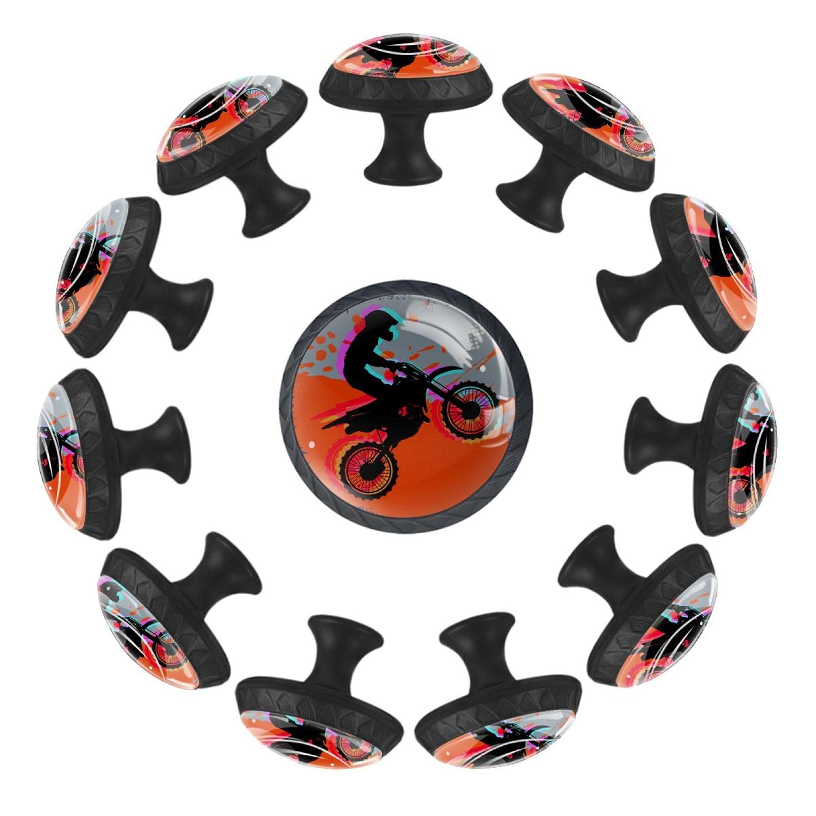 Boutons de tiroir ronds en verre cristal AISSO éclatant avec poignée ergonomique 35 mm