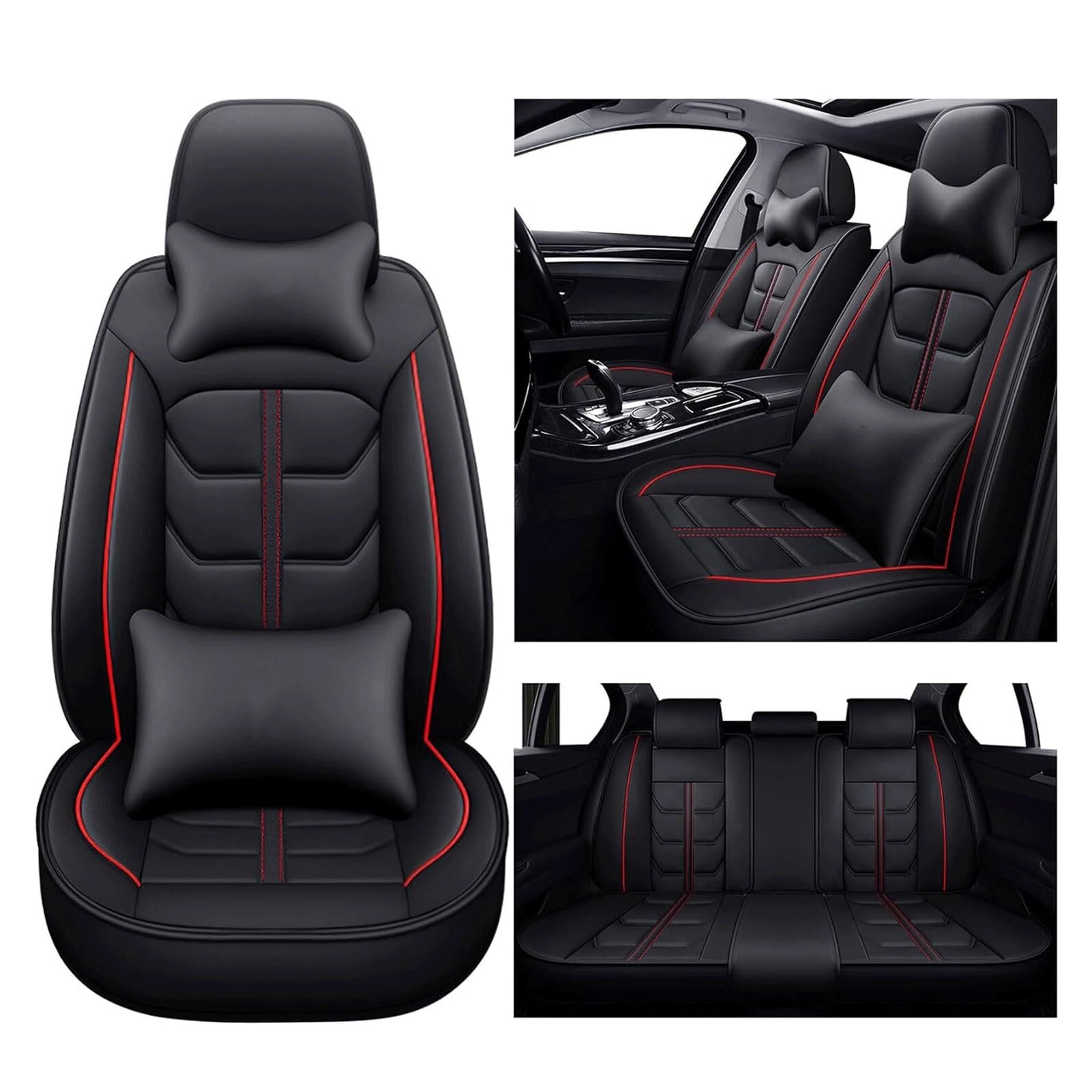 PER FORD TRANSIT Custom Furgone Coprisedili - 2016, Argento + Nero Similpelle EUR 178,88