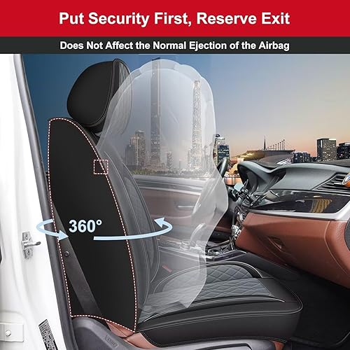 Miniatura 4 de Fundas de asiento para Nissan Kicks 2018-2024 2025 juego completo de fundas de asiento de automóvil impermeables de piel sintética (5 asientos,