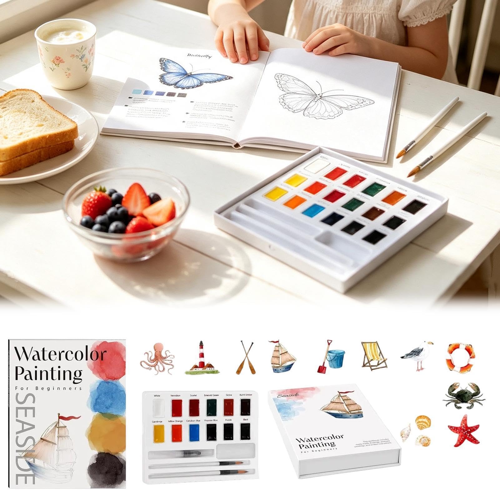 Coloring Book Principianti Progetti di pittura con pennelli
