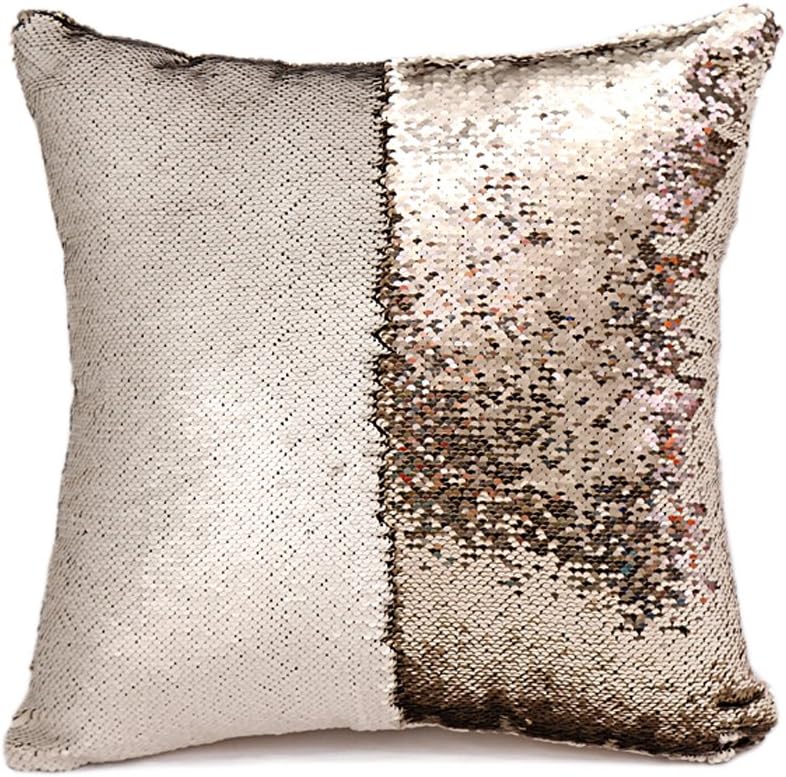sequin star pillow