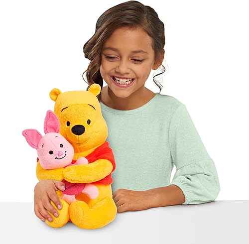Miniatura 2 de Disney Just Play - Peluche de Winnie the Pooh y Piglet de Classics, Lil Friends, juguetes para niños de 2 años en adelante