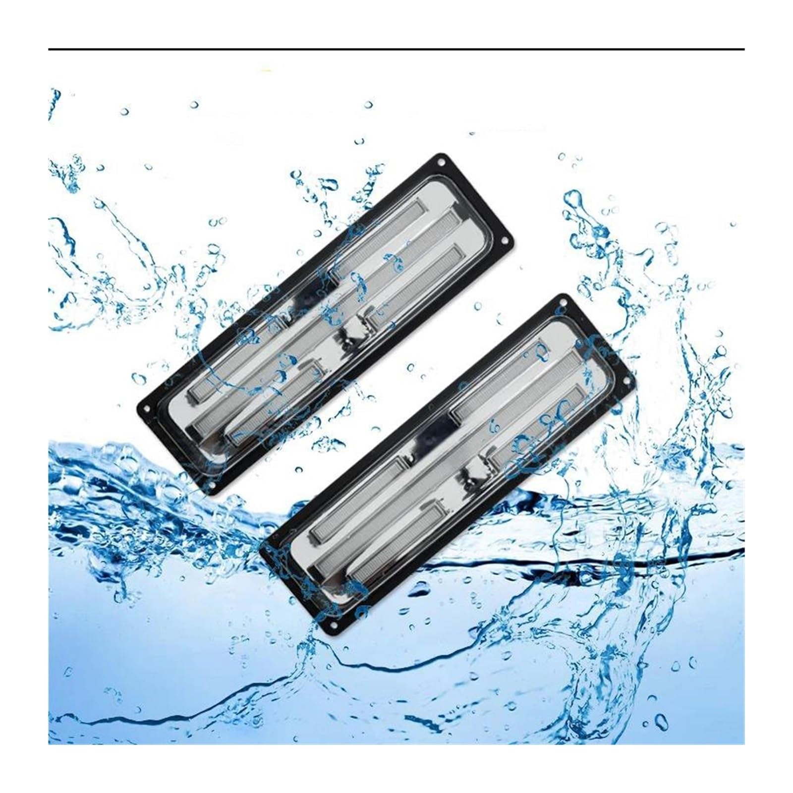 Intermitente Lateral Conjunto Luces Intermitentes Ámbar Secuenciales LED Parachoques Delantero Para Chevy Para Tahoe 1995-1999(Smoked Lens)