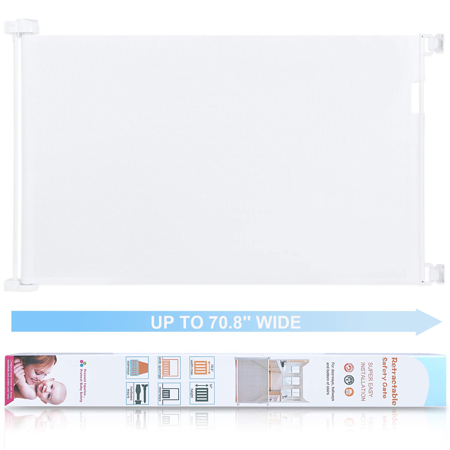 Retractable Safety Baby Gate