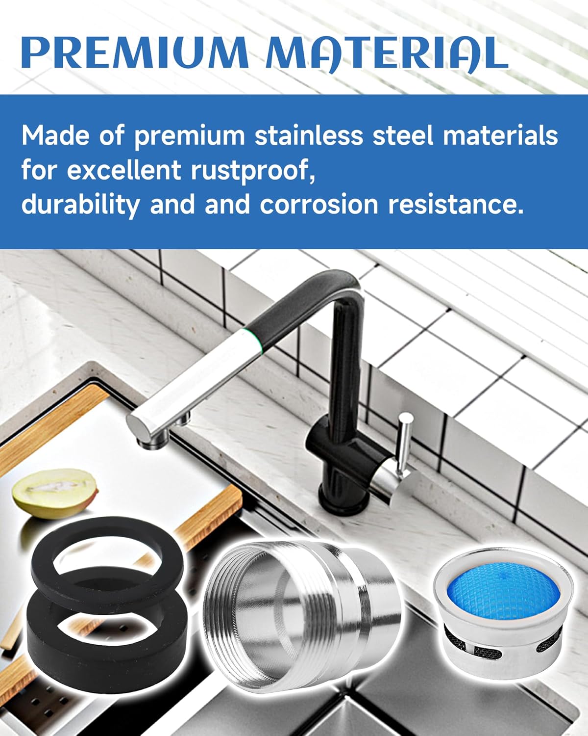 Faucet Adaptor Replace for WD1X1447, Dishwasher Hose Assembly Snap-on Adapter Compatible with GE Portable Dishwasher