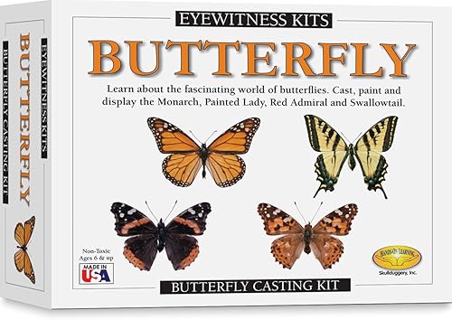 Eyewitness Kits Kit de manualidades perfecto para moldear, pintar, exhibir y aprender mariposas fundidas disponible en Yaxa Costa Rica