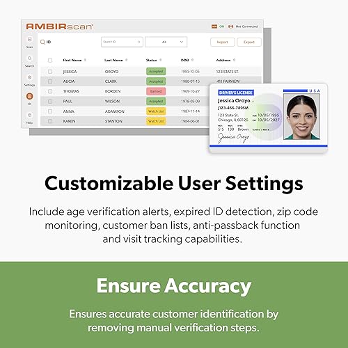 Miniatura 5 de Ambir Escáner de tarjetas de identificación dúplex A6 DS687