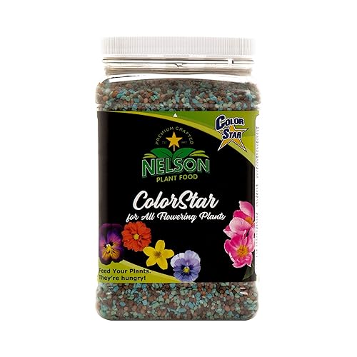 Nelson Plant Food s ColorStar Fertilizante para plantas de interior y exterior  Alimento vegetal denso en nutrientes para aumentar el tamaño y la