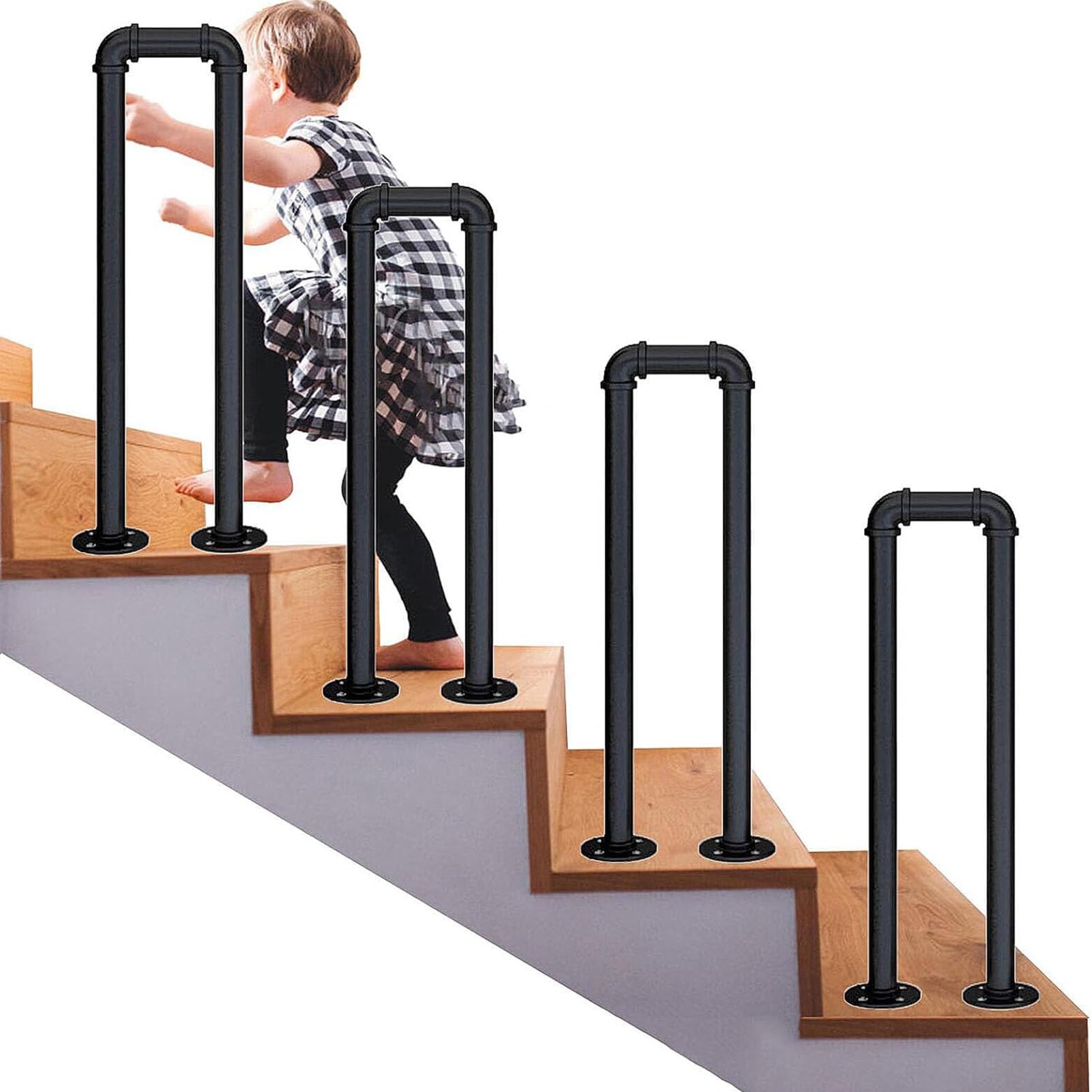 Rampe d'escalier pour jardin et loft barre d'appui pour accès extérieur
