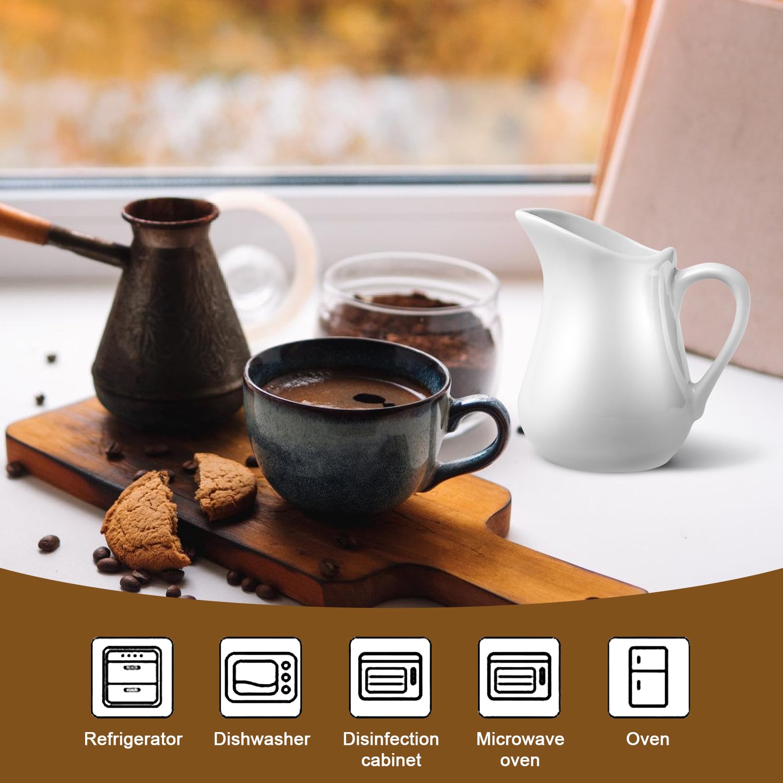 Siphon Chantilly 6 Porcelaine 50ml - Blanc Pour Café Latte Art