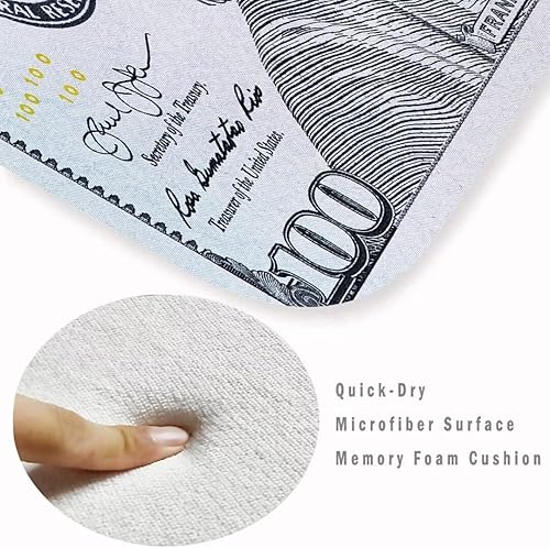 Miniatura 5 de Hundred Dollar Bills - Alfombra de pasillo larga para pasillo, 100 billetes de Estados Unidos, alfombra de área de dinero, alfombra antideslizante