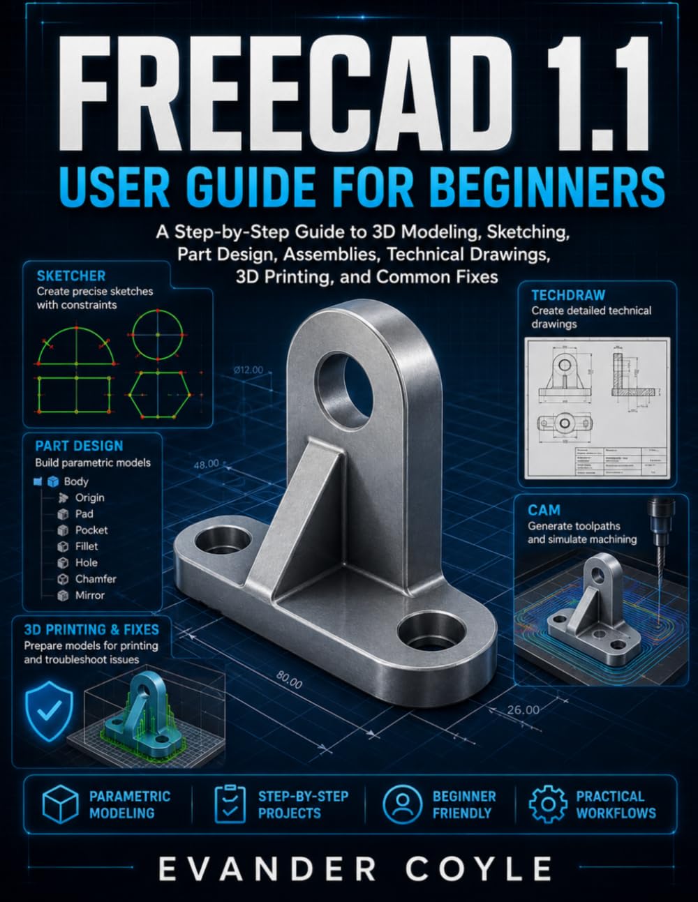 FreeCAD 1.1 User Guide for Beginners