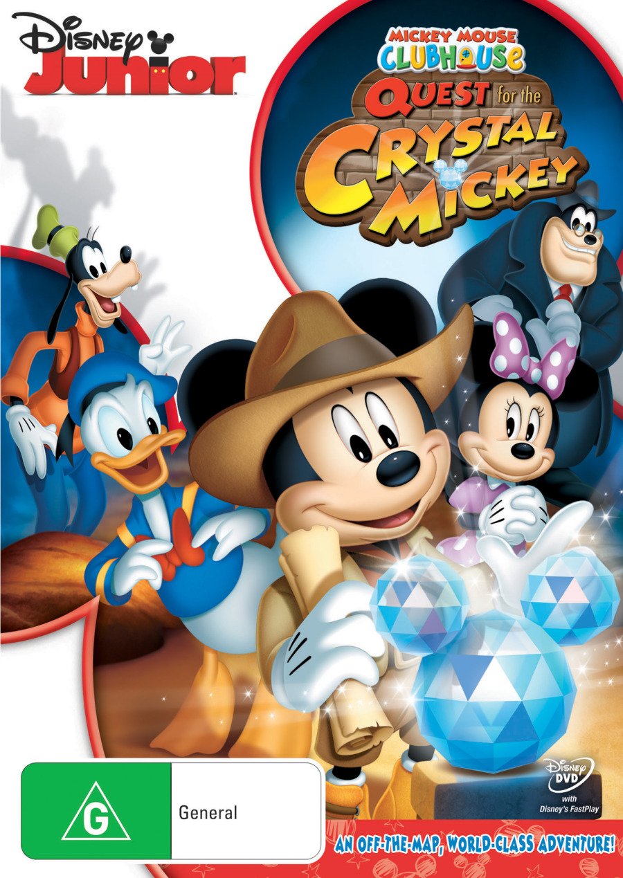 Mickey Mouse Clubhouse Quest for the Crystal Mickey DVD NON-USA Format  Region Import Australia