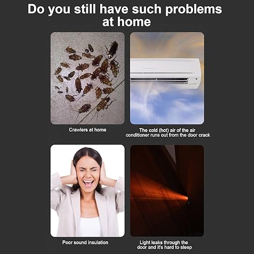 Miniatura 5 de BestAlice Tapones de corrientes de puerta bloqueador de ruido debajo de la puerta protector de tiro a prueba de sonido para la parte inferior de las