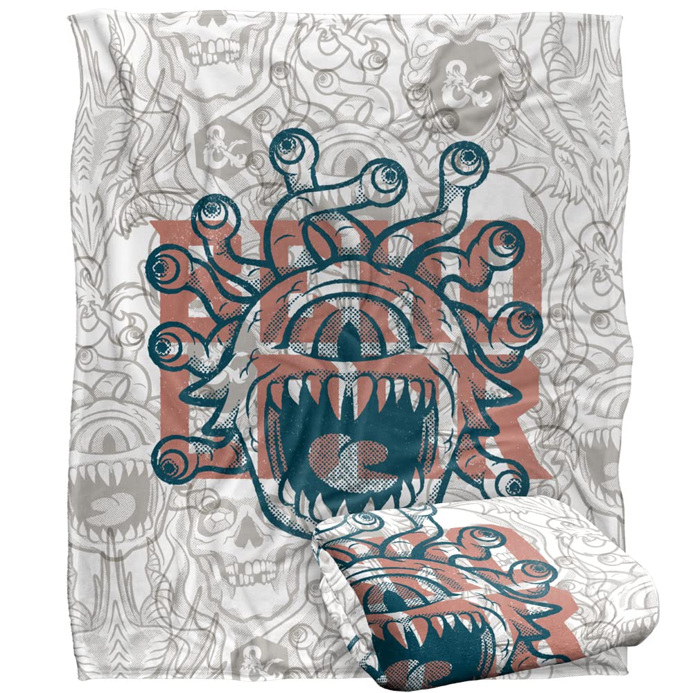 DUNGEONS AND DRAGONS Retro Beholder Silky Touch Super Soft Throw Blanket 152 x 127 cm