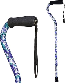 DMI Adjustable Designer Cane with Offset Handle