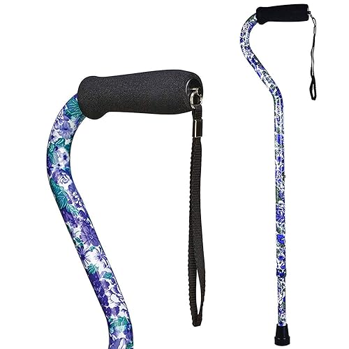 DMI Adjustable Designer Cane with Offset Handle