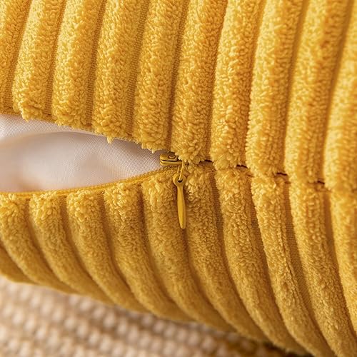 Miniatura 4 de MIULEE Juego de 2 fundas de almohada cuadradas decorativas suaves y sólidas, fundas de cojín para sofá, dormitorio, automóvil, 18 x 18 pulgadas,