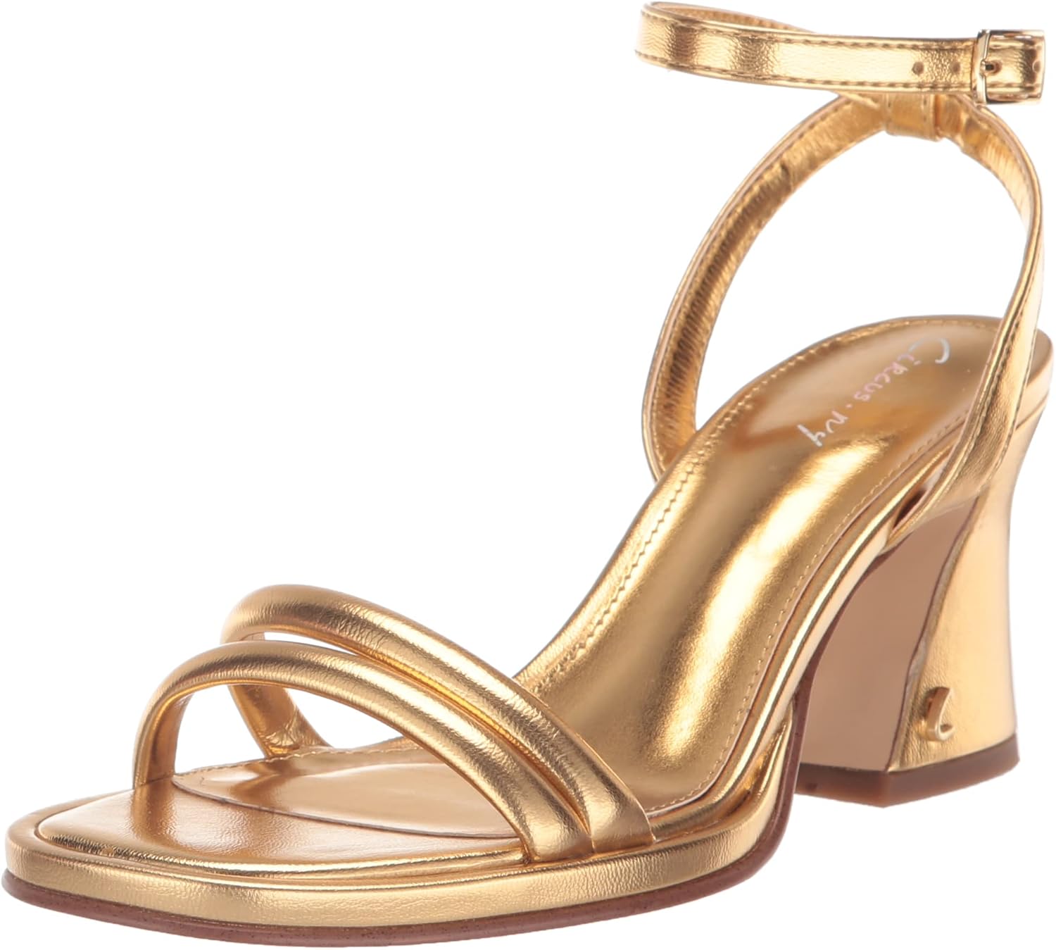 Circus NY by Sam Edelman Women's Hartlie Heeled Sandal Millenia Gold 8.5 Medium