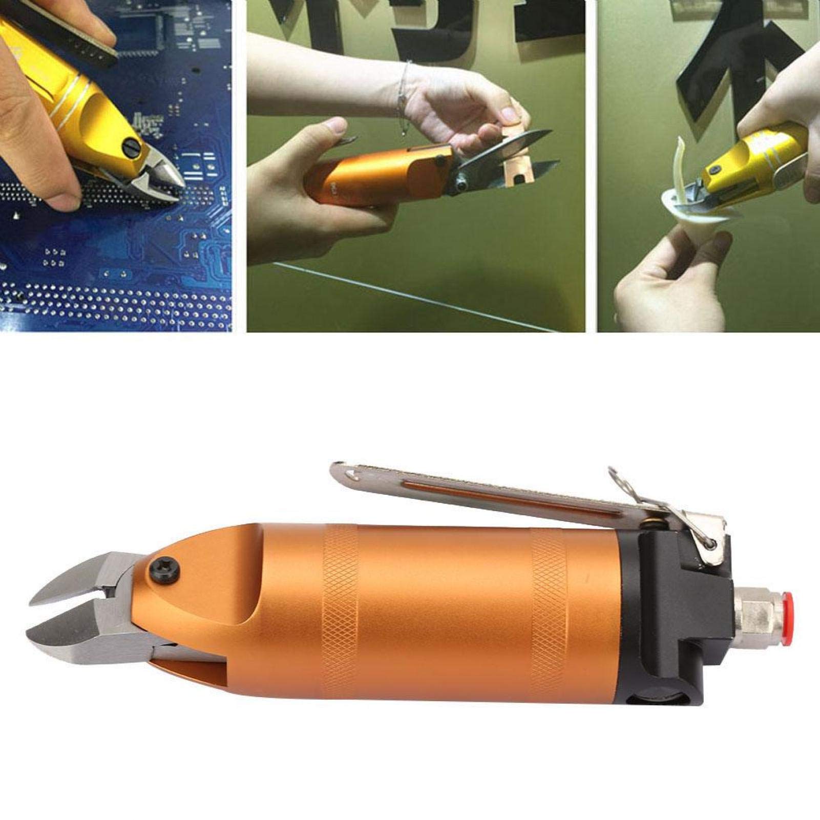 Forbici pneumatiche, utensile da taglio pneumatico, pinza pneumatica portatile in acciaio legato, per elettricista di produzione di linee di assemblaggio su larga scala(HS20-S5)