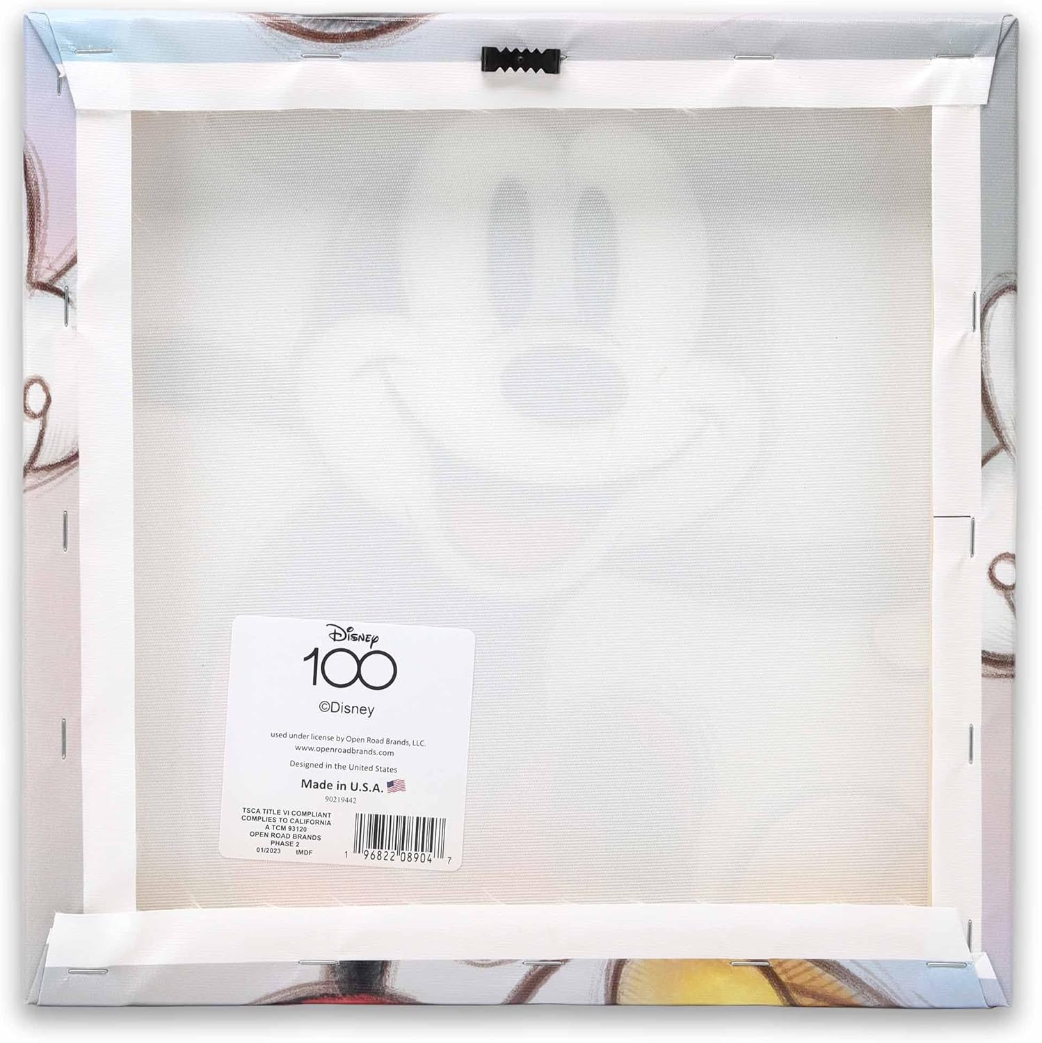 Open Road Brands Disney Mickey Mouse Sketch Gallery Wrapped Canvas Wall Decor - Classic Mickey Mouse Wall Art for Home