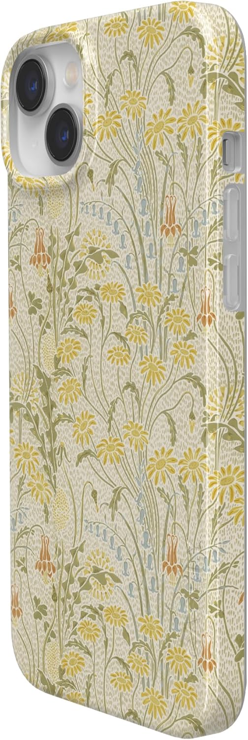 Casely iPhone 13 Case | Boho Blooms | Golden Floral | Compatible with MagSafe | Classic Ultra Slim Design