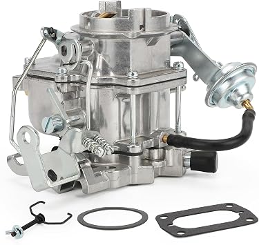 2 Barrel Carburetor with Gaskets for Plymouth Dodge Chrysler 318 V8 | 1966-1973 273-318 Engine Carb Manual Choke Replace# 4113/4959 with Mounting Gasket