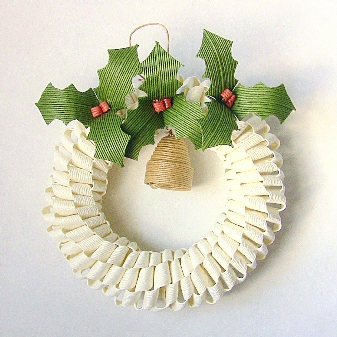 Amazon | amu＊amu クリスマスリース ひいらぎ 紙バンドキット エコ