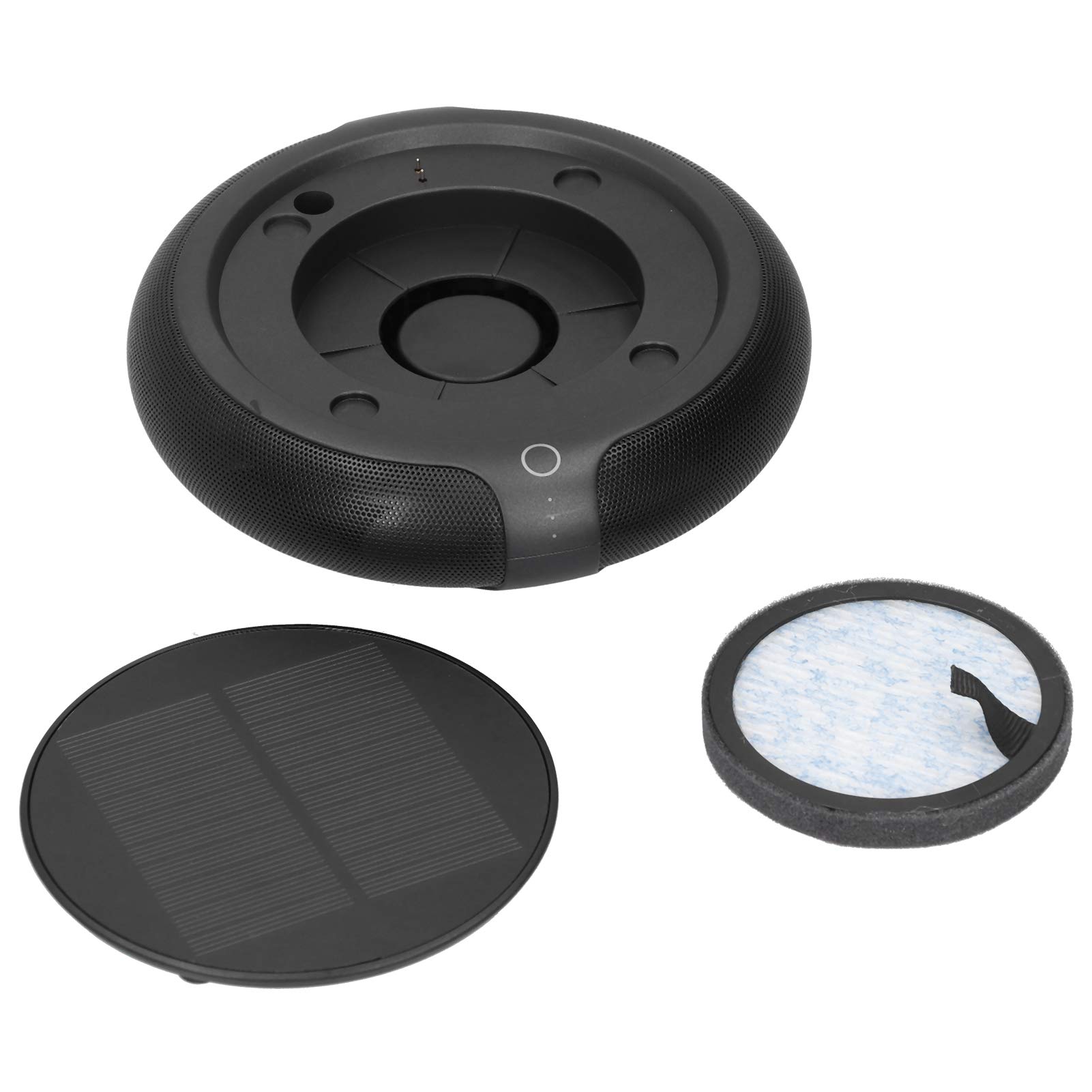Brrnoo Auto Luftreiniger Solar, Luftreiniger Auto mit Vibrationsschalter Automatische Ein und Ausschaltung 1200mAh Akku Dreischicht HEPA Filter for Zuhause Geruch und Formaldehyd