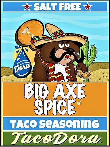 Vista 21 de Botella tamaño chef de 14 onzas. Mega Flavor Original multiusos - Big Axe Spice condimentos sin sal a granel