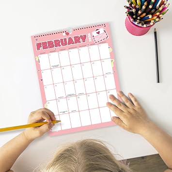 SUNEE 2026 Calendar, 18 Months Wall Hanging Monthly 2026 Calendar 8.5x11, October 2025 to March 2027, for Organizing & Planning, Cute