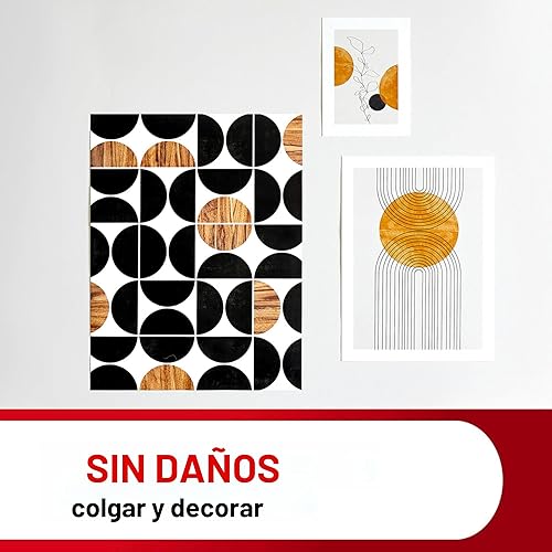 Miniatura 6 de Tiras adhesivas para póster Command, colgadores para pósteres sin daños, tiras adhesivas para pared sin herramientas para pósteres, 64 tiras