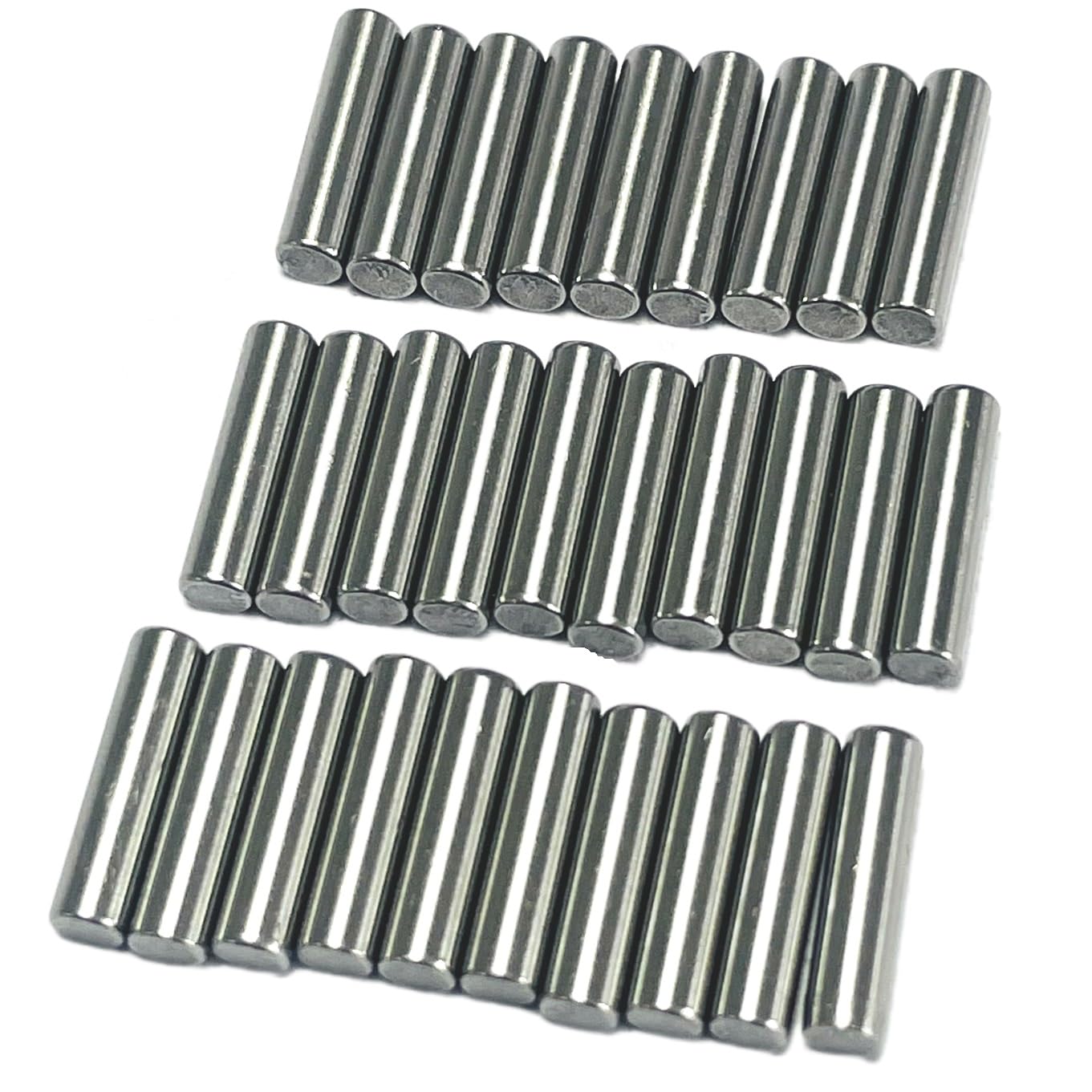 30PCS 1/8 x 1/2 Dowel Pins,1/8 inch x 1/2 inch Metal Dowel pins,Shelf Pegs,Support Shelves,Bearings Alloy Steel Wood Bunk Bed pegs