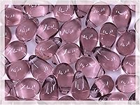 Vista 29 de Cuentas de vidrio checo de 50 piezas, 6 x 9 mm, en forma de lágrima, color rosa claro, Rosaline 70120