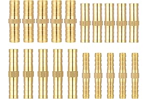 Giantree 20PCS Brass Hose Splicer Barb Fittings
