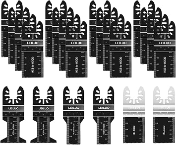 Multi Tool Blade LEILUO 22 Pack Wood 