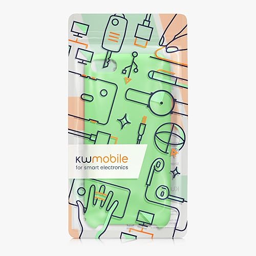 Miniatura 7 de kwmobile Funda de silicona TPU compatible con Apple iPod Touch 6G  7G (6 y 7 generación), funda protectora suave y flexible, color verde lima