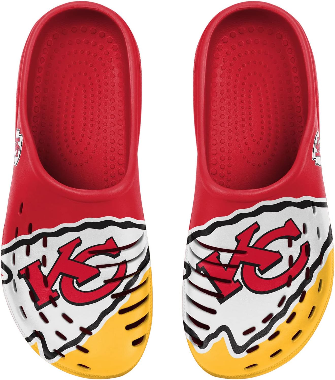 FOCO Boys NFL Kids Team Logo Garden Water Sandals Shoes Slipper Clogs - Image 2