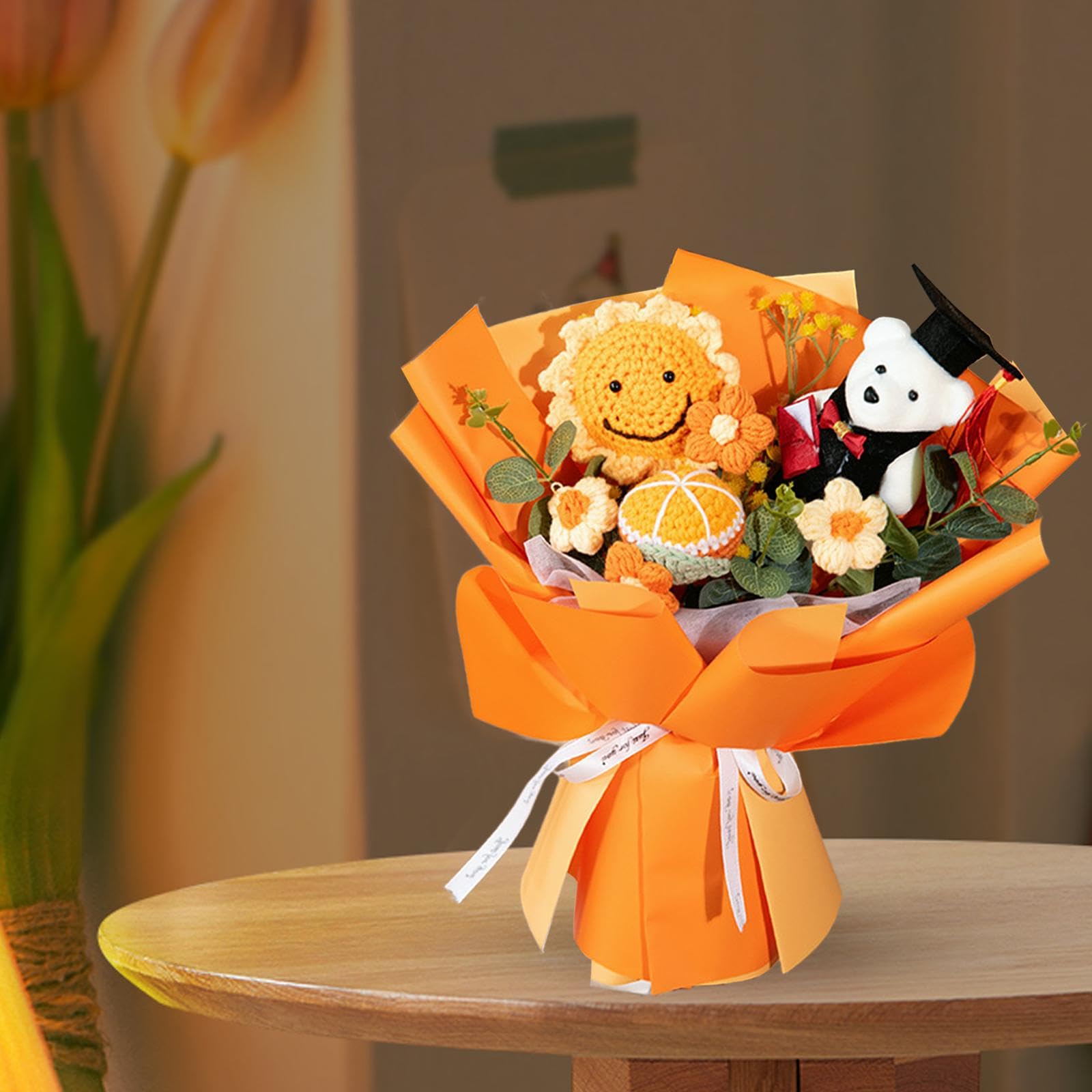 Amazon｜Besga かぎ針編みの花束 卒業式の花束 母の日卒業式用の