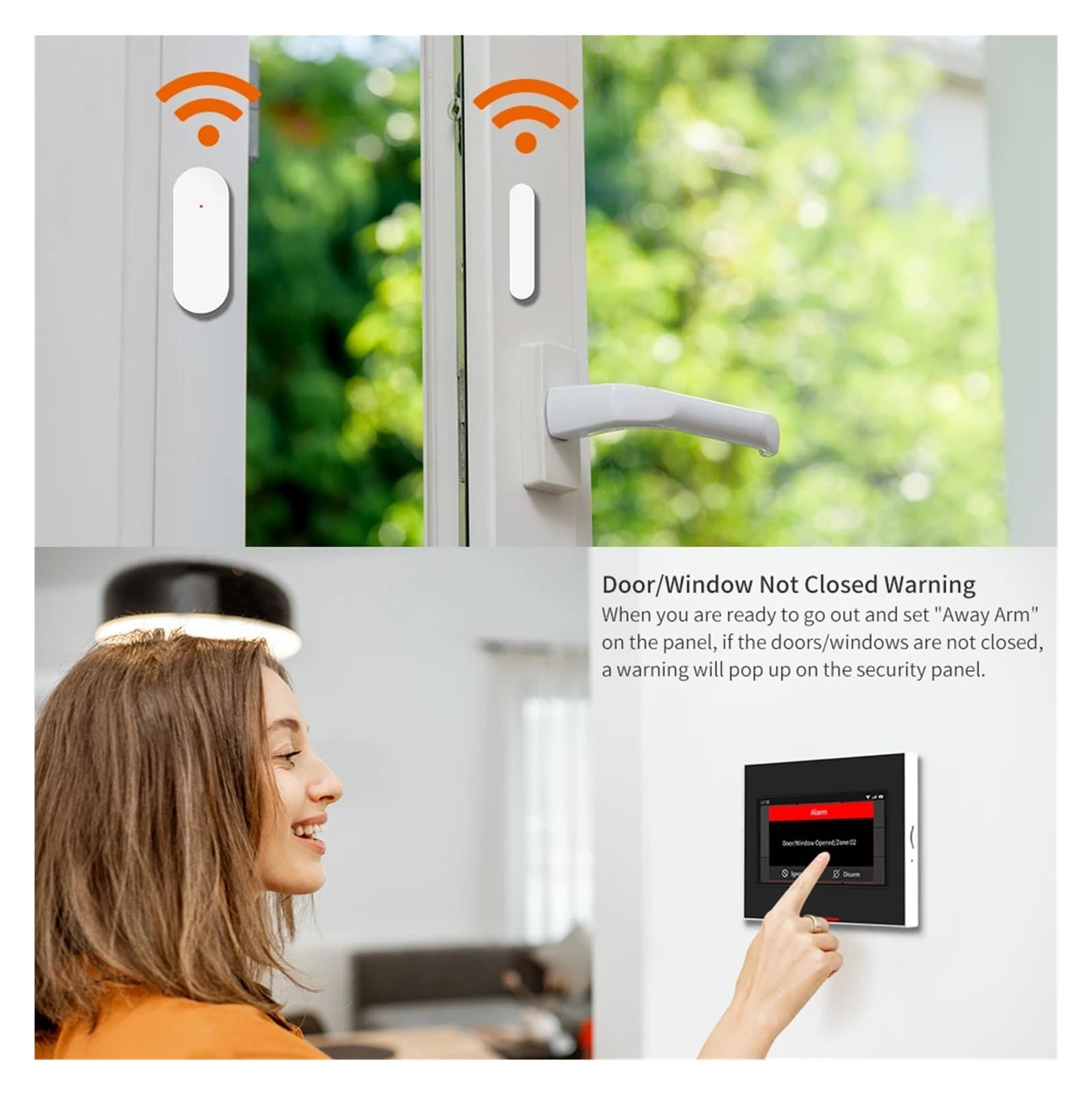 Alarmas De Puerta, Sis-tema de alarma for el hogar Tuya, Sensor automático, detectores inalámbricos inteligentes de puertas y ventanas, código de apertura/cierre de puertas Para La Seguridad Del Hogar