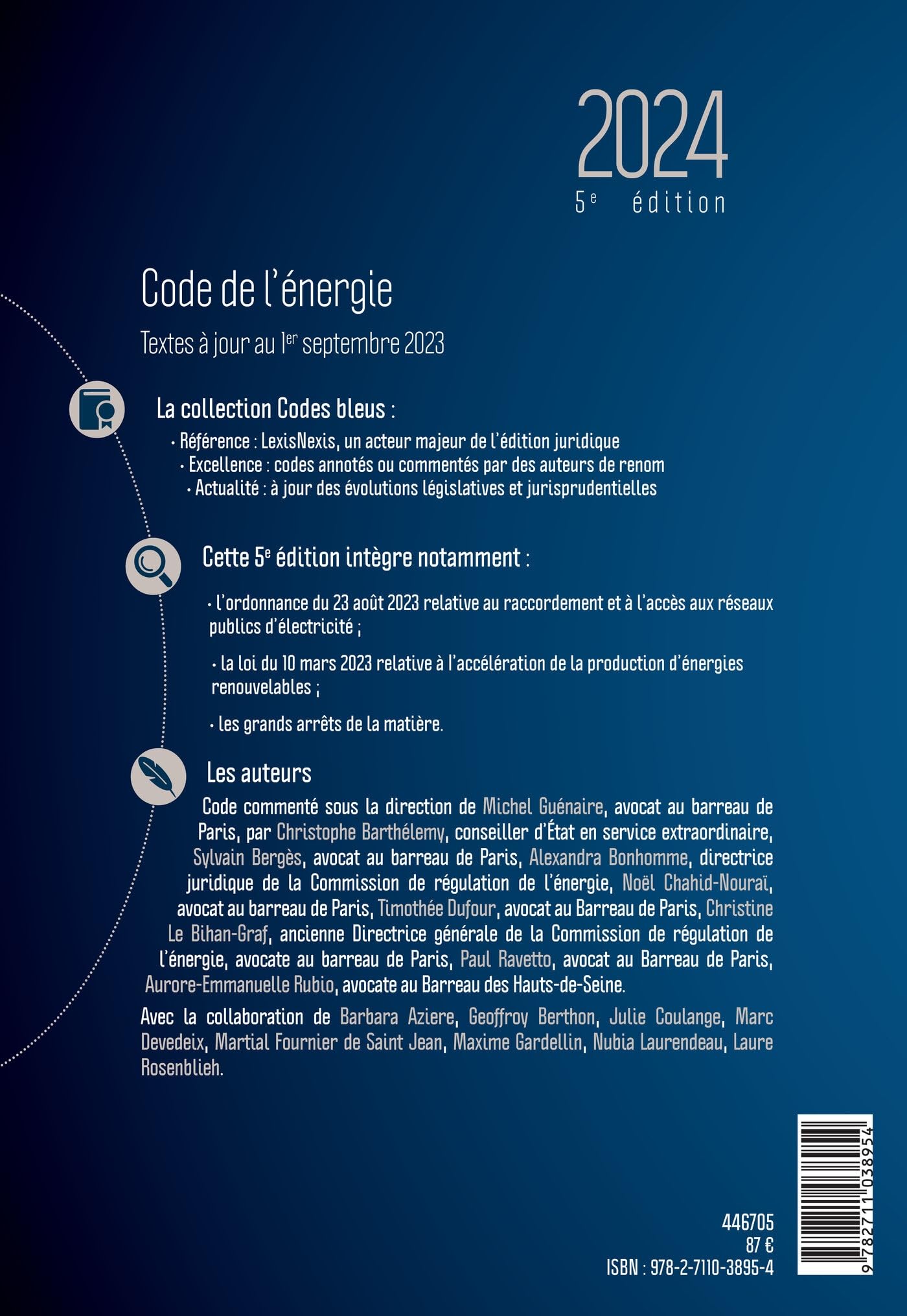 Code de l'énergie 2024