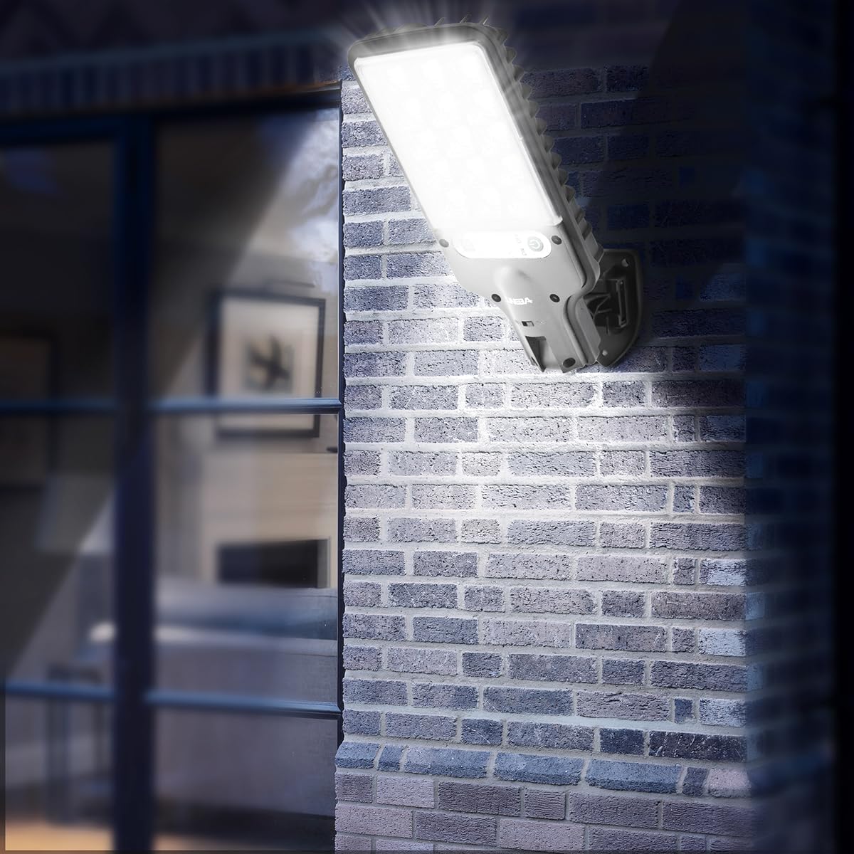 Solar Light Outdoor Waterproof, Solar Powered Motion Street Lights for Outside Dusk to Dawn with Motion Sensor and Remote Control, 180 COB Bright Security Light for Yard Outside