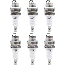 6Pcs L7T 2-Stroke Spark Plugs, Compatible with BPMR7A CJ8, RCJ6Y, RCJ7Y | Fits Trimmers, Blowers, Chainsaws, Brushcutters, Gas Scooters, Pocket Bikes, ATV