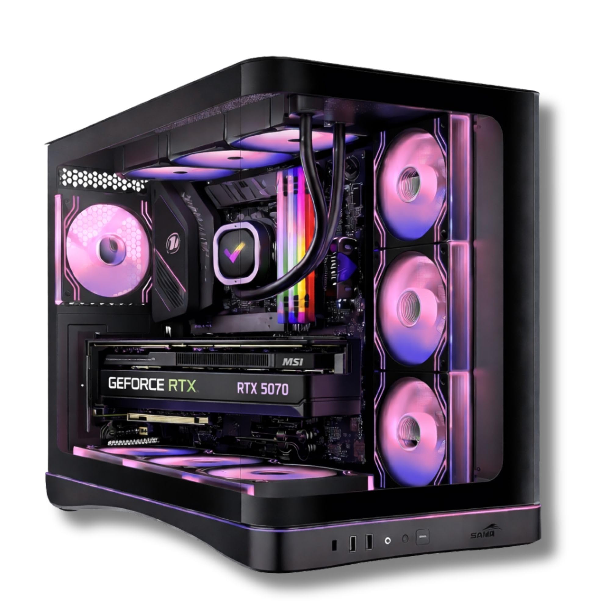 SCULPTOR - PC Gaming | R5 9600X | Nvidia RTX 5070 (12 GB) | RAM 32 GB DDR5 | SSD 1 000 GB NVMe | Dissipatore a Liquido 360 mm | Windows 11 Pro