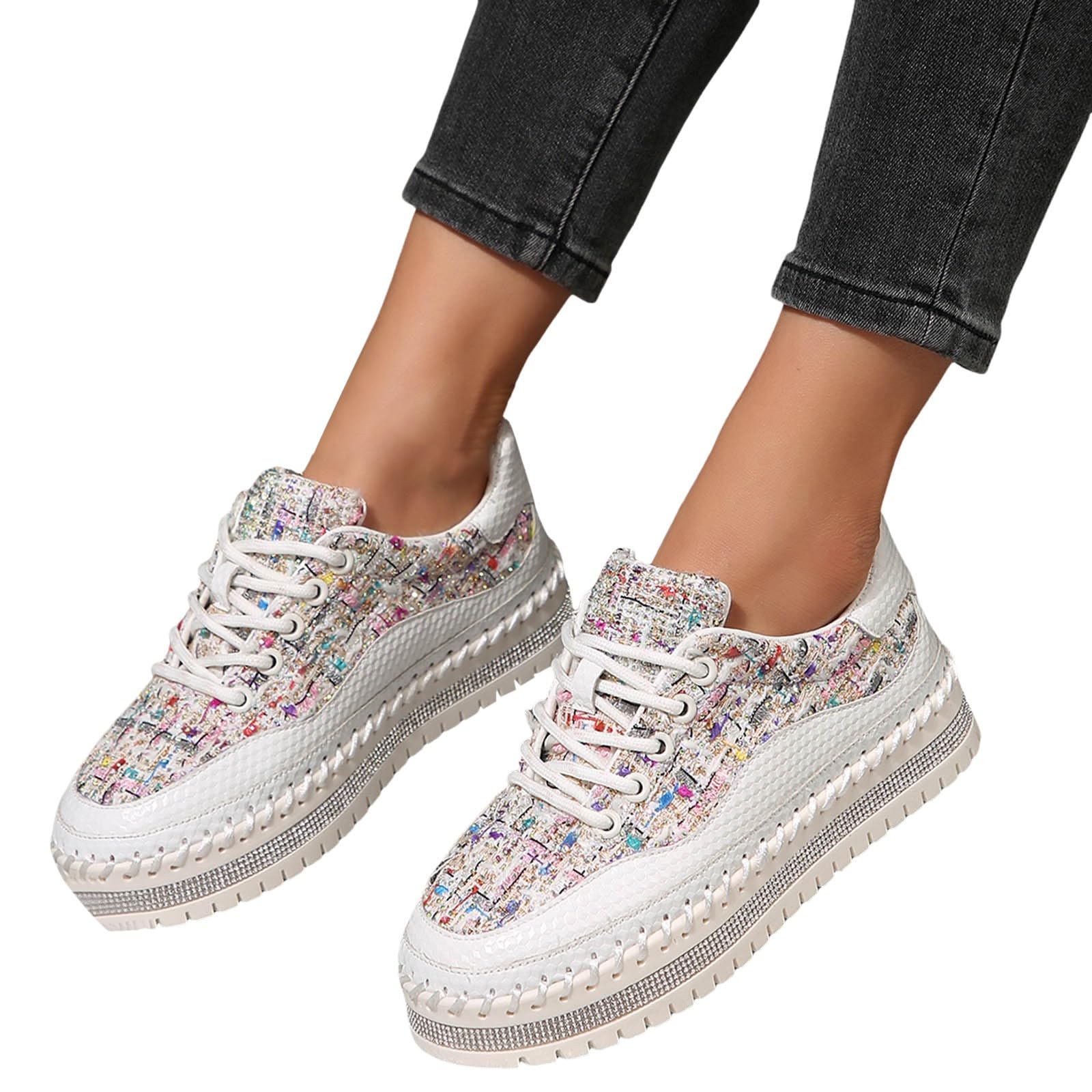 NNGOTD Damen Slip On Sneakers Leichte Turnschuhe Atmungsaktiv Mesh Sportschuhe rutschfest Leichtgewichts Atmungsaktiv Walkingschuhe Outdoor Tennisschuhe Sportschuhe Freizeitschuhe Sommerschuhe