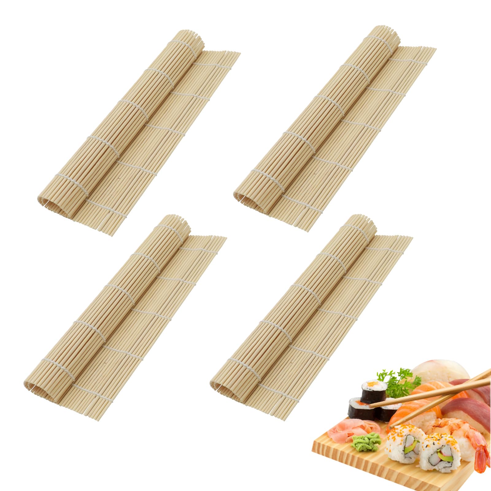 Authentic Bamboo Sushi Rolling Mat 54905521 PNG