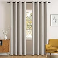 Vista 80 de MIULEE Cortinas opacas para dormitorio o sala de estar, juego de 2 paneles de cortina para ventana con aislamiento térmico y bloqueo de luz